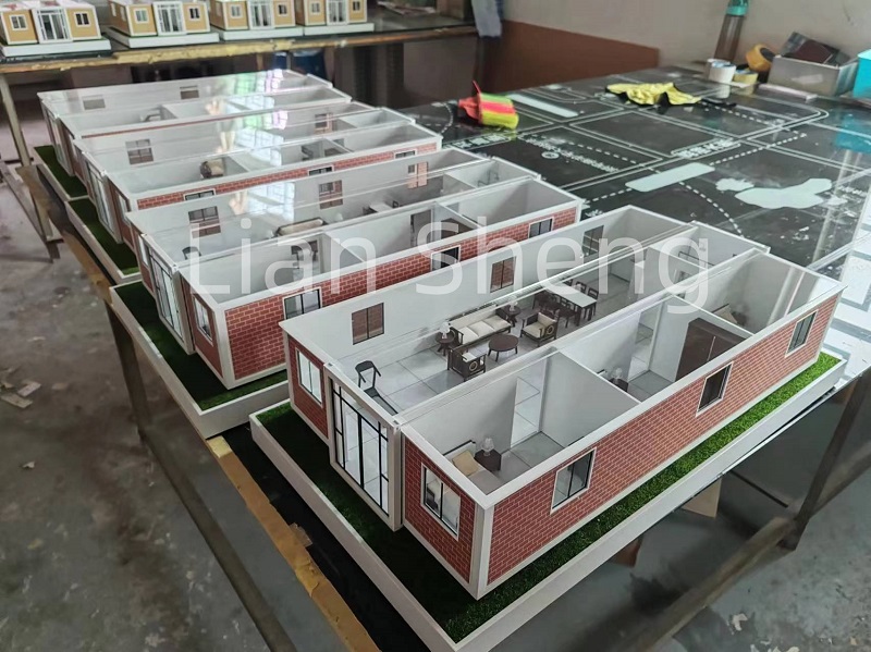 Expandable Container House မော်ဒယ်က အရမ်းချစ်စရာကောင်းတယ်။